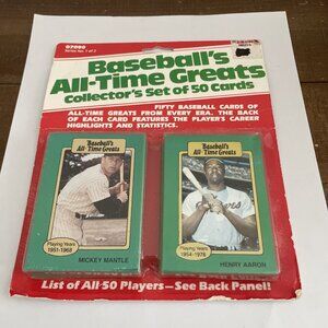 1987 Hygrade Baseball's All-Time Greats Series One 50-Card Set